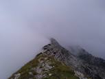 Sur la longue crête qui borde le sud du massif du Triglav