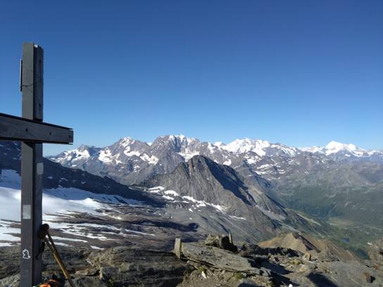 Vue sur les jours précédents depuis le Wassenhorn