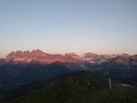 Dents du midi depuis le bivouac, objectif de demain