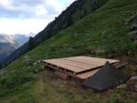 Bivouac avec terrasse