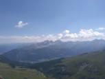 Vue sur le corn da Tinzong et le piz Ela