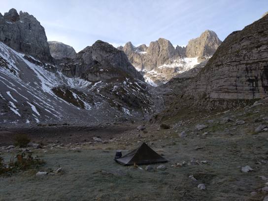 Magnifique bivouac mais très froid