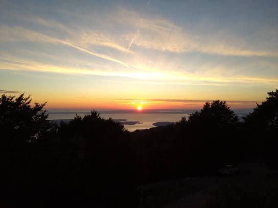 Coucher de soleil sur l'Adriatique