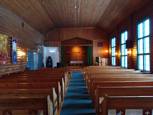 Chapelle au cœur de Nordmarka, toute de bois