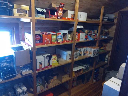 Les stocks de nourritures dans les refuges DNT
